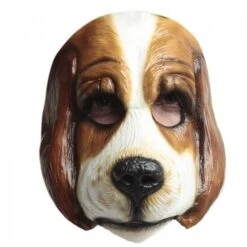 Gezichtsmasker Rubber Basset Hond