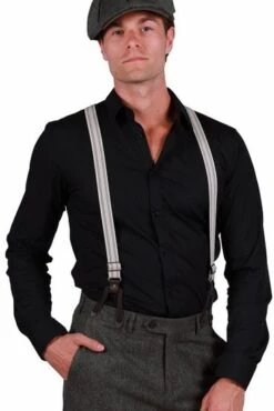 Peaky Blinders Bretels Ecru-bruin