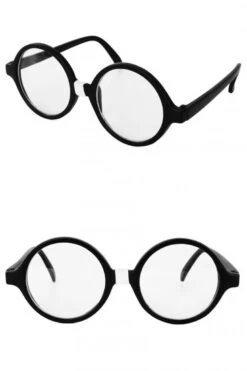Harry Potter Bril Rond Zwart Plastic