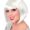 Bobline Pruik Wit Sensation Kort Model