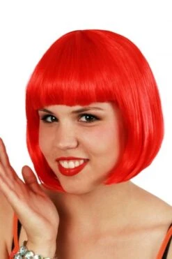 Bobline Pruik Rood Sensation Kort Model