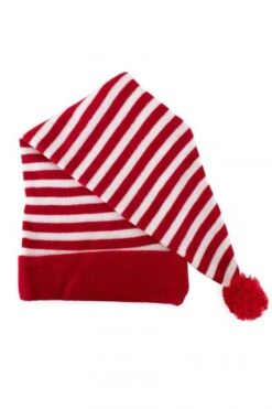 Slaapmuts Rood-wit Gestreept, Acryl