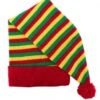Slaapmuts Rood-geel-groen Gestreept, Acryl