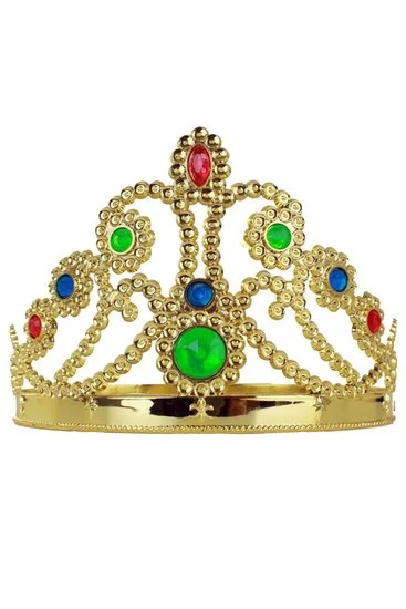 Tiara Goud Met Steentjes Goud Verstelbaar 1 Tiara Goud Met Steentjes Goud Verstelbaar