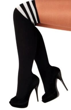 Sokken Zwart-wit Gestreept