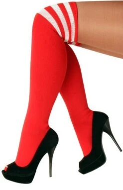 Sokken Rood-wit Gestreept