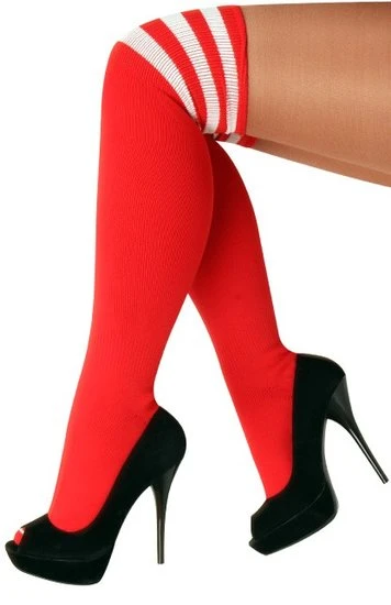 Sokken Rood-wit Gestreept 1 Sokken Rood-wit Gestreept