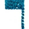 Paillettenband Golvend Turquoise 3 Meter