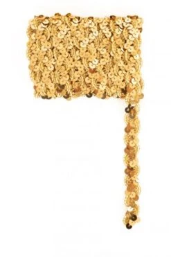 Paillettenband Golvend Goud 3 Meter