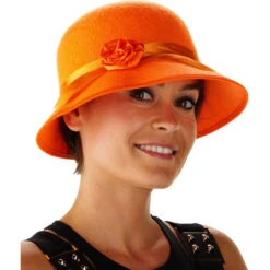 Folat Beatrix Hoed Oranje Met Rozet