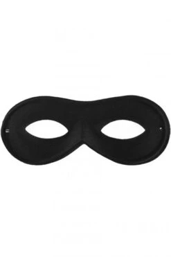 Oogmasker Zwart Rond Model, Zorro Masker