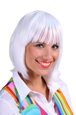 Pruik Bobline Lola Wit