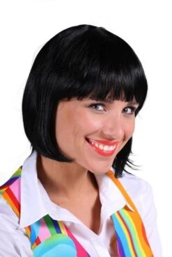 Pruik Bobline Lola Zwart
