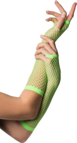 Net Handschoenen Lang Groen