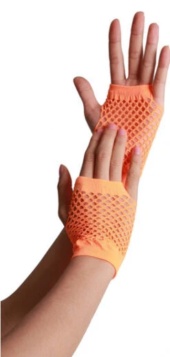 Net Handschoenen Kort Oranje
