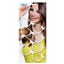 Boland Partybrillen Set Wit 4 Stuks