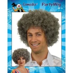 Krullenbol Pruik Grijs