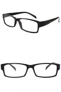 Bril 'Ushi', Zwart Met Glas