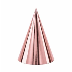 Feesthoedjes Rosé Goud 6 Stuks