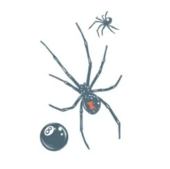 Prison Tattoo Black Widow