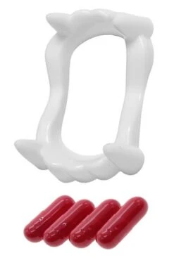 Dracula Tanden Met 4 Bloedcapsules