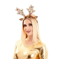 Rendier Tiara Glitter Met Belletjes