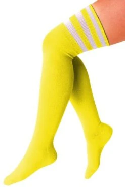 Sokken Geel-wit Gestreept