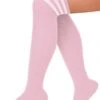 Sokken Pastel Roze-wit Gestreept