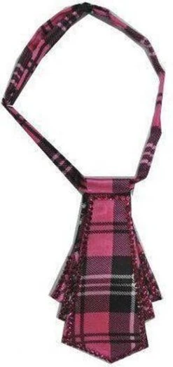 Stropdas Mini Pink Ruit En Steentjes