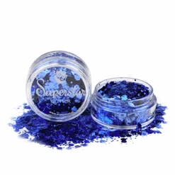 Superstar Potje Glitter Chunky Blauw (8ml)