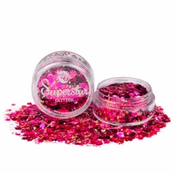 Superstar Potje Glitter Chunky Roze (8ml)