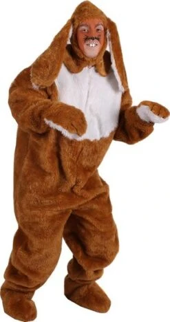 Paashaas Kostuum Pluche Bruin