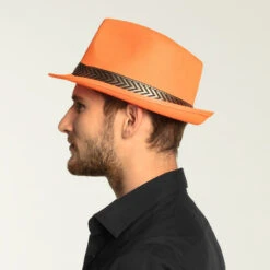 Boland Hoed Oranje Funky -Party Supplies Verkoop 1814419068