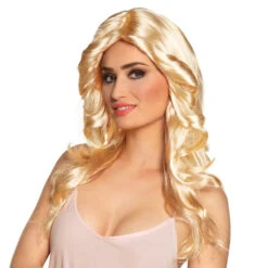Boland Dames Pruik Disco Doll Blond
