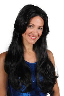 Pruik Delora Zwart Deluxe