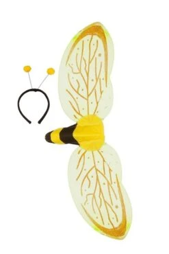 Bijenvleugels Met Diadeem Geel Zwart