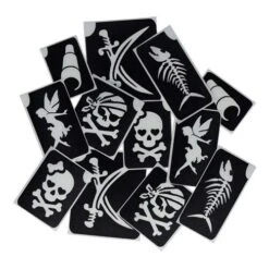 Superstar Glitter Tattoo Sjablonen Piraten