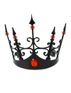 Kroon Zwart Met Rode Stenen
