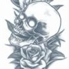 Prison Tattoo Skull And Roses