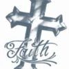 Prison Tattoo Faith Cross