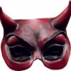 Half Masker Duivel Rood