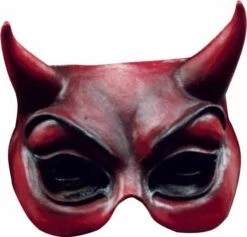 Half Masker Duivel Rood