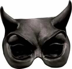Half Masker Duivel Zwart