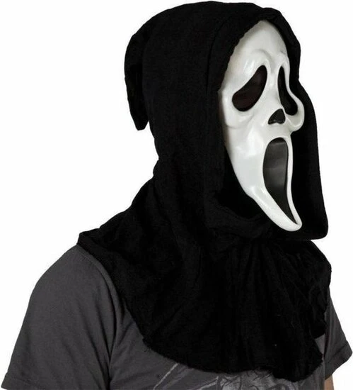 Masker Scream Met Kap Licentie 2 Masker Scream Met Kap Licentie - Afbeelding 2