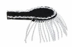 Epauletten Zwart-zilver
