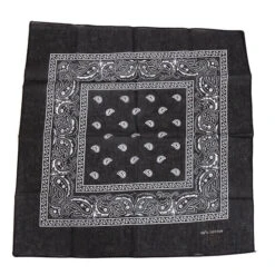 Zakdoek Zwart Met Motief