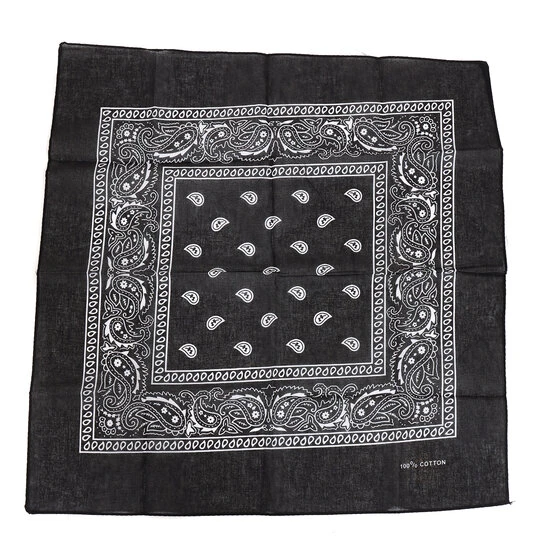 Zakdoek Zwart Met Motief 1 Zakdoek Zwart Met Motief