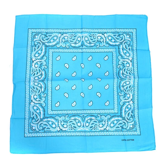 Zakdoek Turquoise Met Motief 1 Zakdoek Turquoise Met Motief