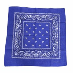 Zakdoek Blauw Met Motief