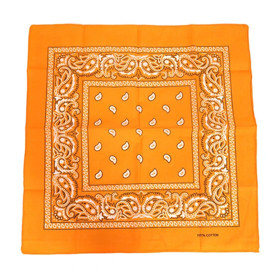 Zakdoek Oranje Met Motief 1 Zakdoek Oranje Met Motief